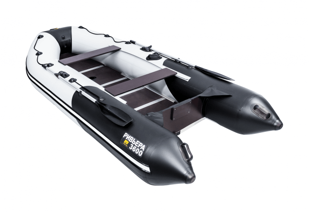 Ривьера 3600 СК Компакт серый/черный (Лодка ПВХ под мотор) - вид 1 миниатюра
