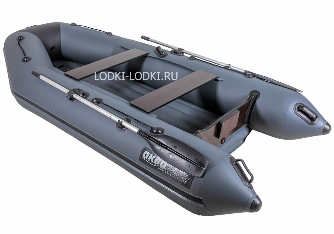 Аква-3200 НДНД графит-черный (Лодка ПВХ под мотор)