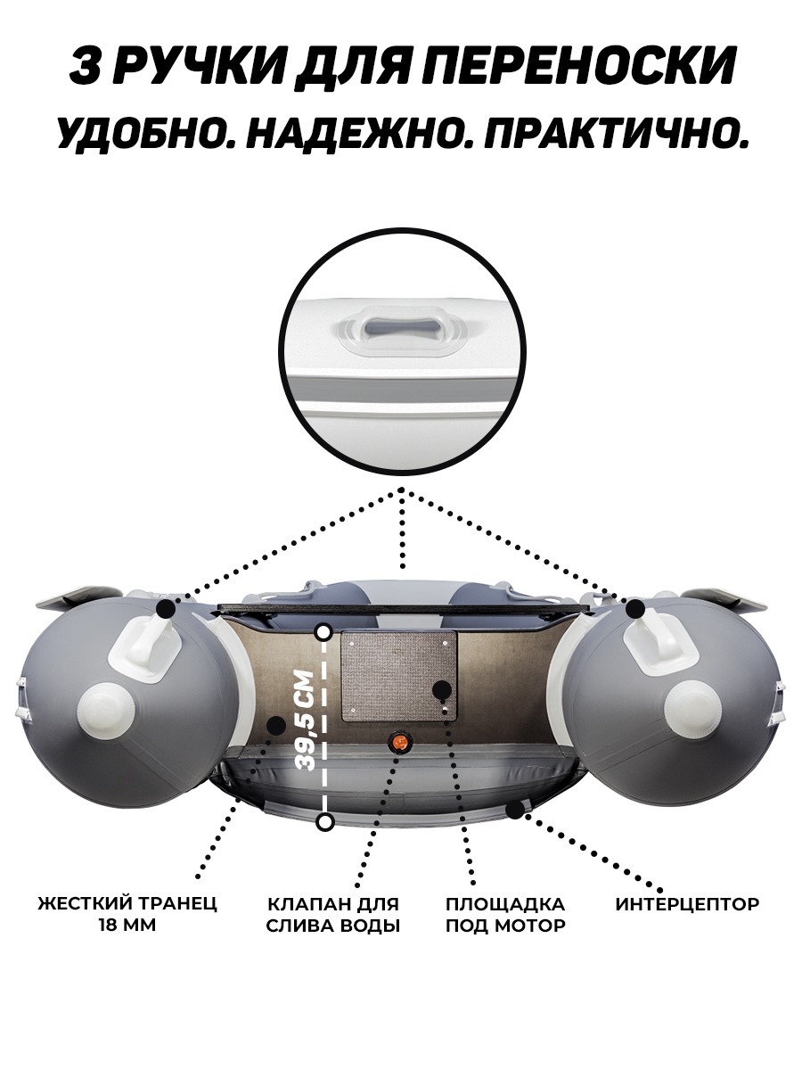 Аква 3600 НДНД + Golfstream T 9.8 BMS (комплект лодка + мотор) купить в  Москве по цене 154 150 р. старая цена 229 320 р.