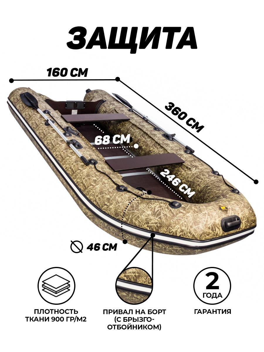 Ривьера 3600 СК Компакт камуфляж Light (Лодка ПВХ под мотор) - купить в  Барнауле за 59 620 р. с доставкой от официального дилера Lodki-Lodki.ru