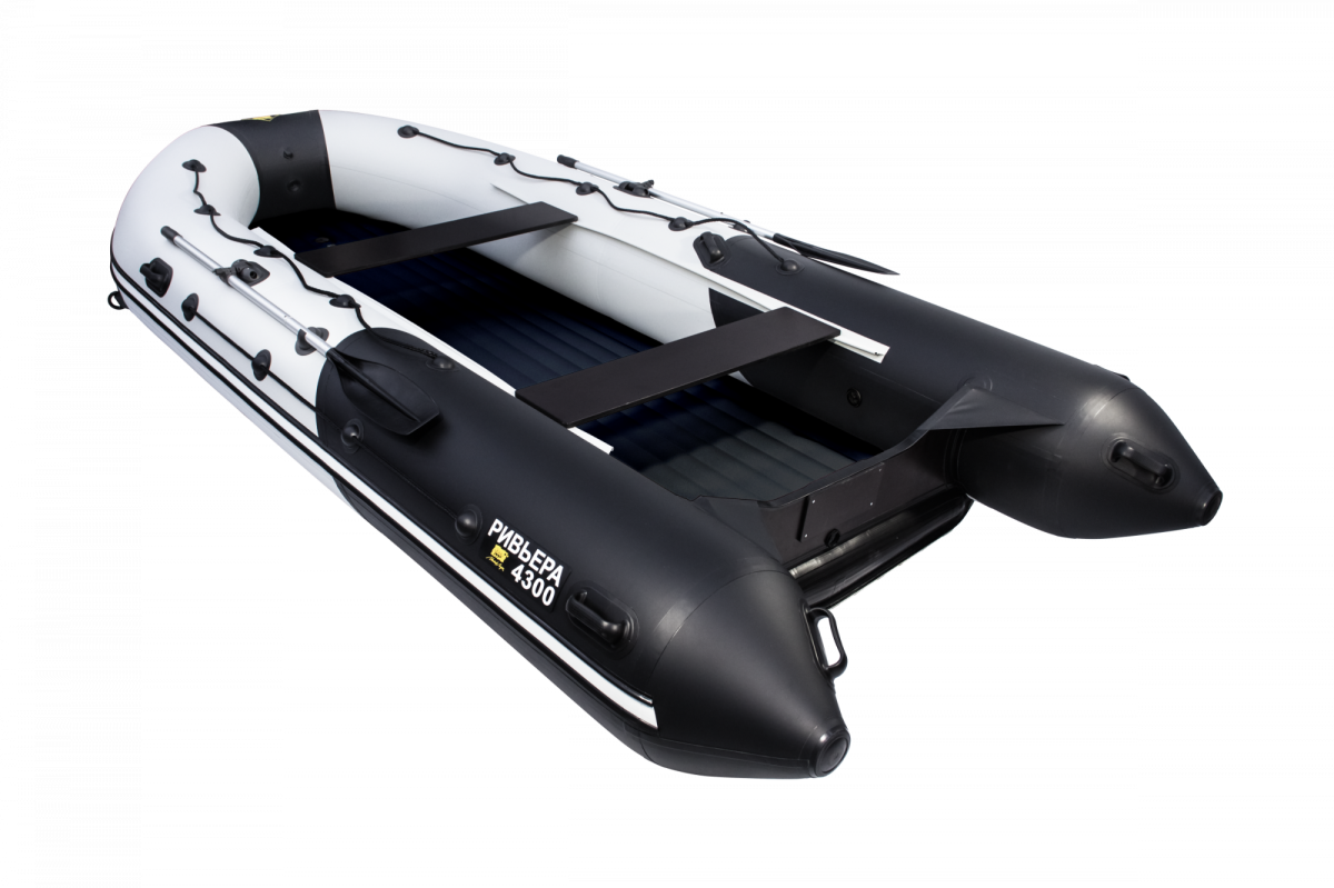 Ривьера 4300 НДНД Киль + KAMISU T 5 BMS (комплект лодка + мотор) - вид 1 миниатюра