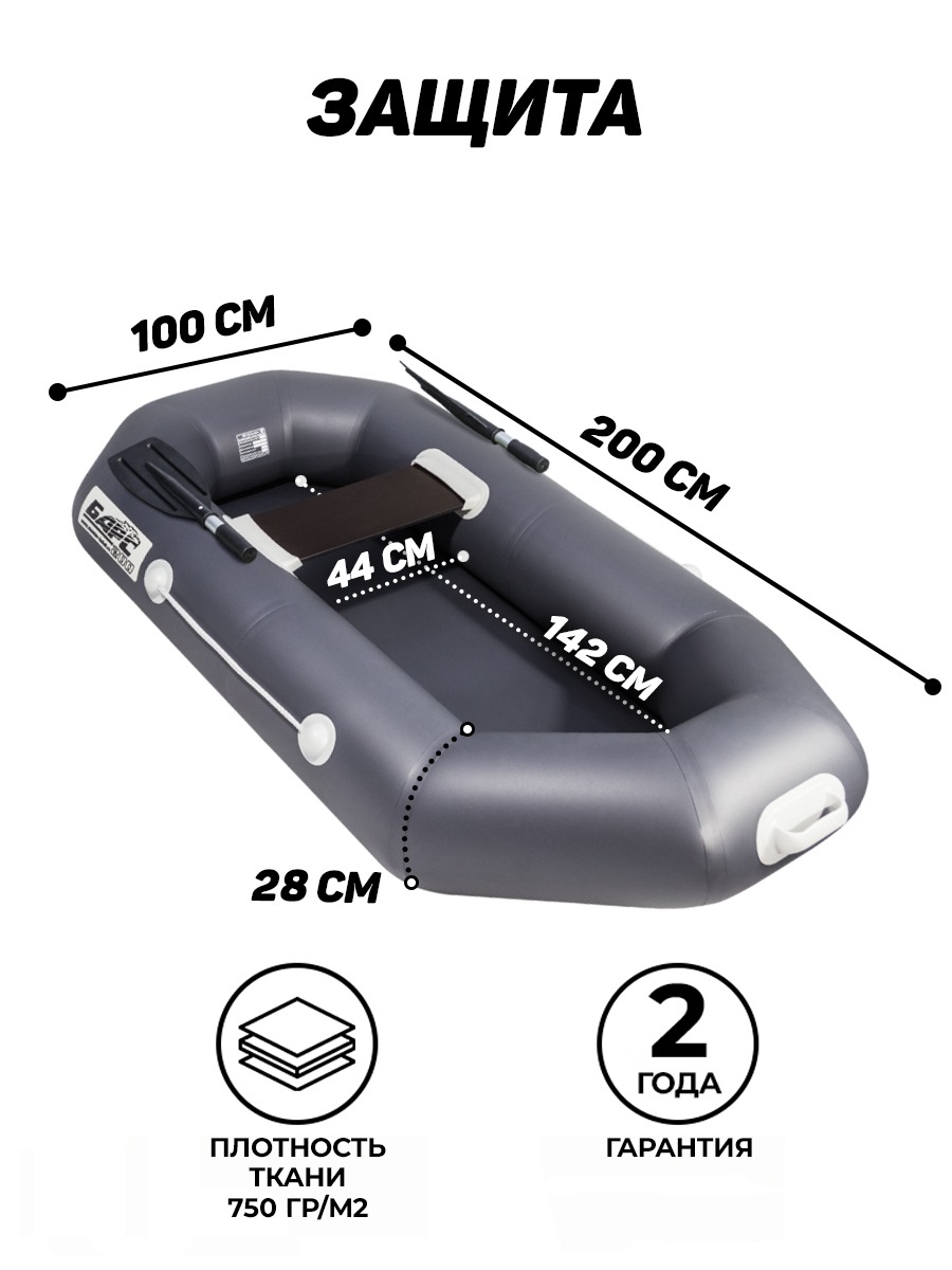 Барс-200 (лодка ПВХ) - купить в Москве за 9 630 р. с доставкой от  официального дилера Lodki-Lodki.ru