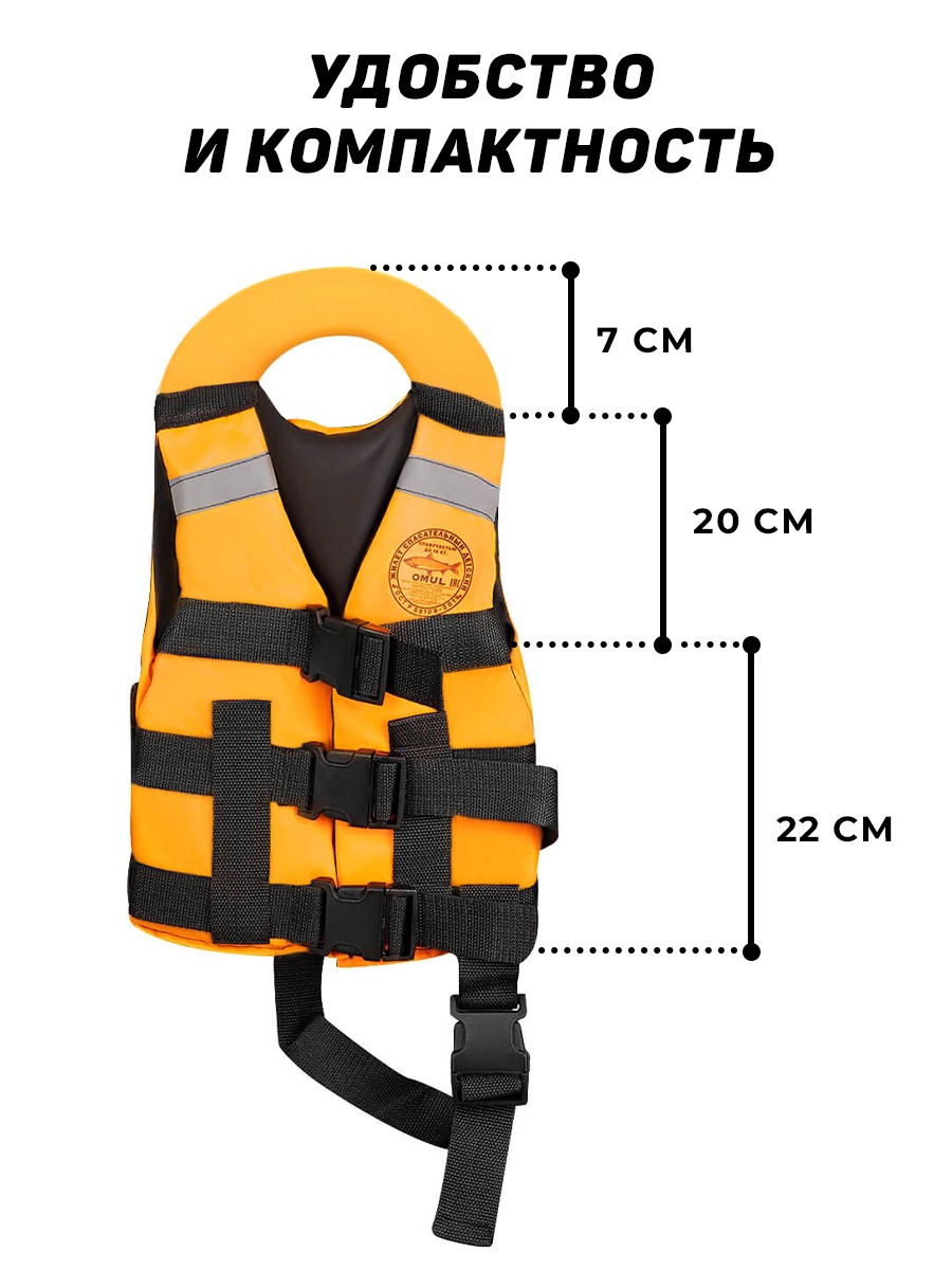 Спасательный жилет ОМУЛЬ до 15кг (ГОСТ-ГИМС) - купить в Москве за 990 р. с  доставкой | Спасательные жилеты от Lodki-Lodki.ru