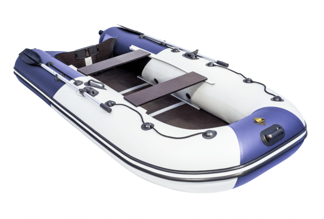 Ривьера 3400 СК Компакт синяя слань+киль (лодка ПВХ под мотор) - вид 3 миниатюра