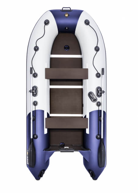 Ривьера 3400 СК Компакт синяя слань+киль (лодка ПВХ под мотор) - вид 5 миниатюра