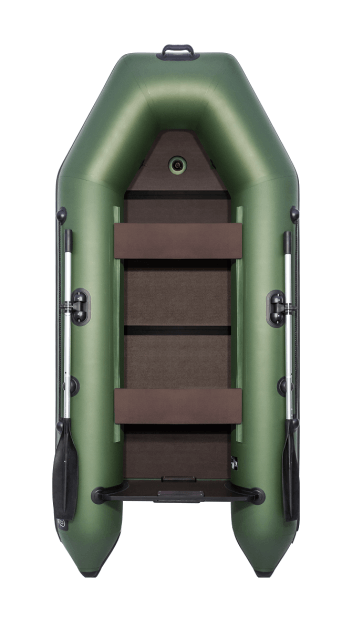 Аква-2800 СК слань+киль зеленый (лодка пвх под мотор) - вид 5 миниатюра
