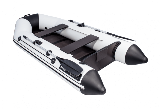 Аква-2800 СК слань+киль серая/черная (лодка пвх под мотор)
