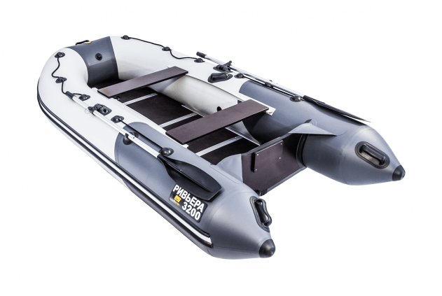 Ривьера 3200 СК серый/графит (лодка ПВХ под мотор) - вид 1 миниатюра