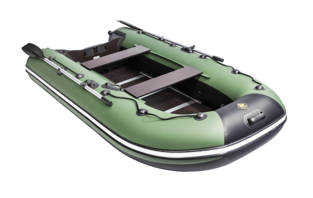 Ривьера 2900 СК зеленый/черный (лодка ПВХ под мотор) - вид 3 миниатюра