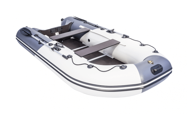 Ривьера 3400 СК Компакт серый/графит (лодка ПВХ под мотор) - вид 3 миниатюра