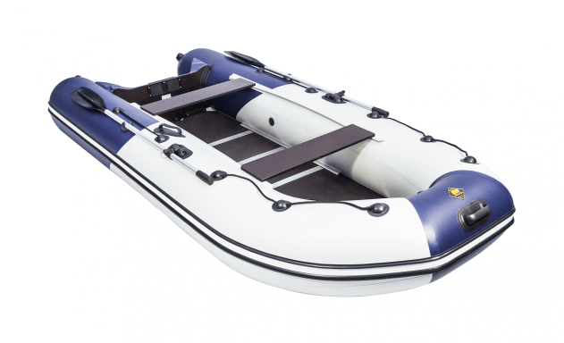 Ривьера 3600 СК Компакт серый/синий (лодка ПВХ под мотор) - вид 3 миниатюра