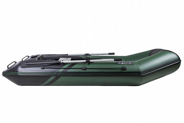 Броня-280 зеленый-черный (лодка ПВХ под мотор с усилением) - вид 8 миниатюра
