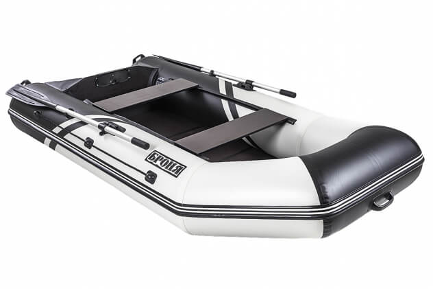 Броня-280 белый-черный + KAMISU T 5 BMS (комплект лодка + мотор) - вид 8 миниатюра