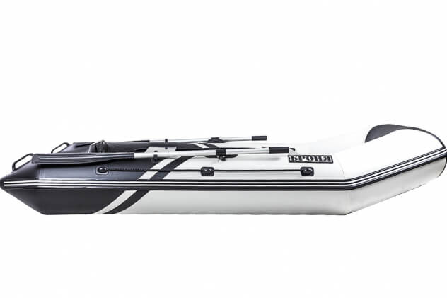 Броня-280 белый-черный + KAMISU T 5 BMS (комплект лодка + мотор) - вид 16 миниатюра