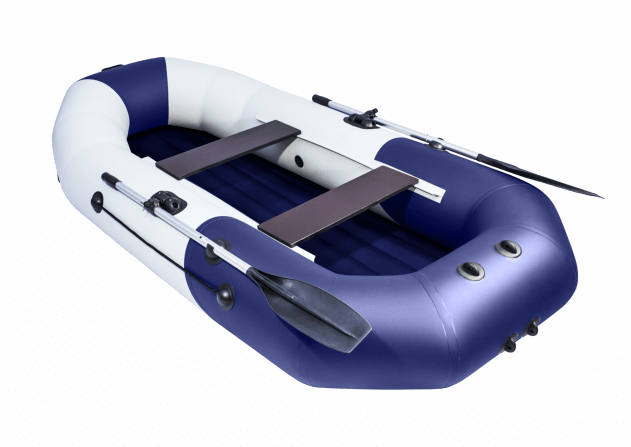 Таймень N 270 НД серый-синий надувное дно (лодка пвх) - вид 1 миниатюра