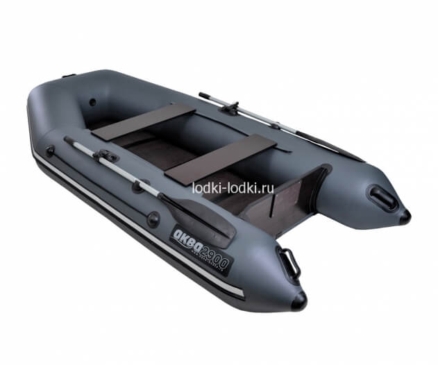 Аква-2900 СКК ГРАФИТ слань-книжка киль (лодка ПВХ под мотор) - вид 1 миниатюра