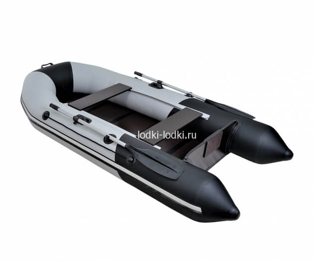 Таймень NX 2850 серый-черный Слань-киль (Лодка ПВХ под мотор)