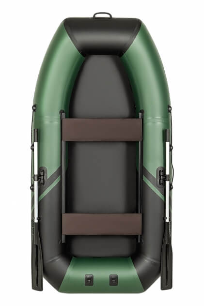 YACHTMAN-260 М (Яхтман) зеленый-черный (лодка ПВХ с усилением) - вид 13 миниатюра