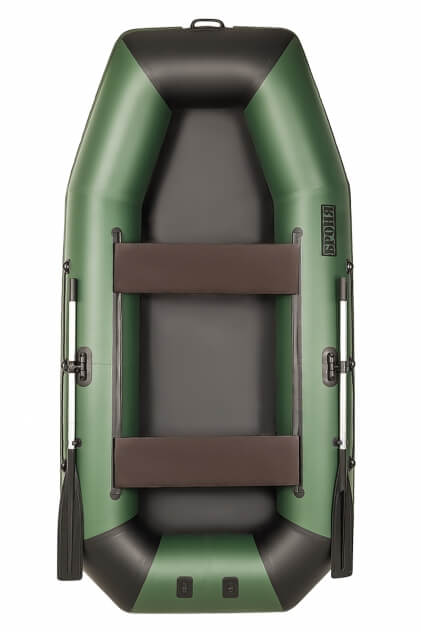 Броня-300 М зеленый-черный (лодка ПВХ с усилением) - вид 13 миниатюра