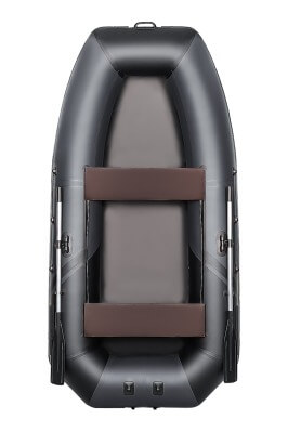 YACHTMAN-300 М (Яхтман) серый-черный (лодка ПВХ с усилением) - вид 12 миниатюра