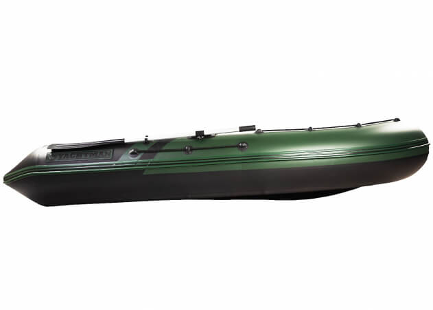 YACHTMAN-320 СК INTERCEPTER (Яхтман) зеленый-черный (лодка ПВХ под мотор с усилением) - вид 8 миниатюра