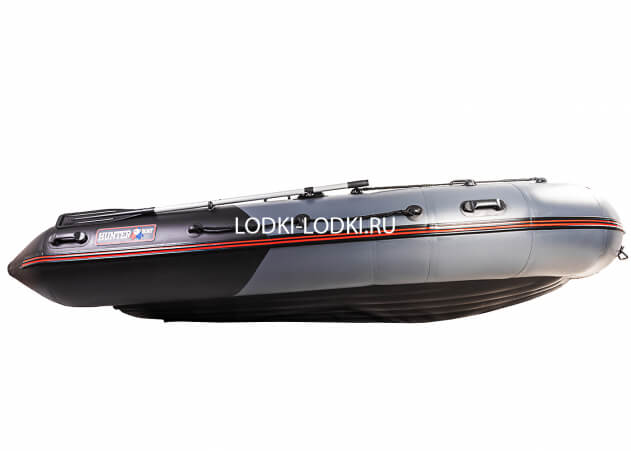 Хантер 380 ПРО графит-черный (лодка ПВХ под мотор НДНД) - вид 3 миниатюра