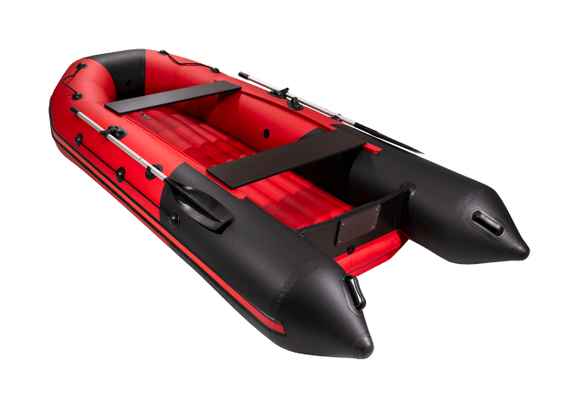 Таймень NX 3600 НДНД PRO красный-черный  (Лодка ПВХ под мотор)