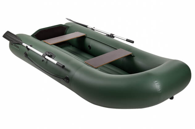 ПЛЁС Камыш 2500 T НД зеленый (лодка ПВХ под мотор с надувным дном) - вид 1 миниатюра
