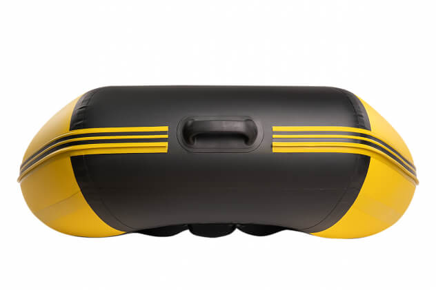 YACHTMAN-280 МНД НАДУВНОЕ ДНО (Яхтман) желтый-черный (лодка ПВХ с усилением) - вид 9 миниатюра