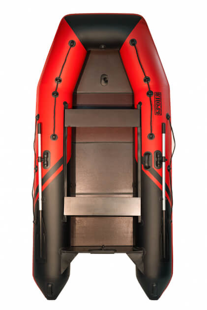 Броня-280 СК слань+киль красный-черный (лодка ПВХ под мотор с усилением) - вид 14 миниатюра