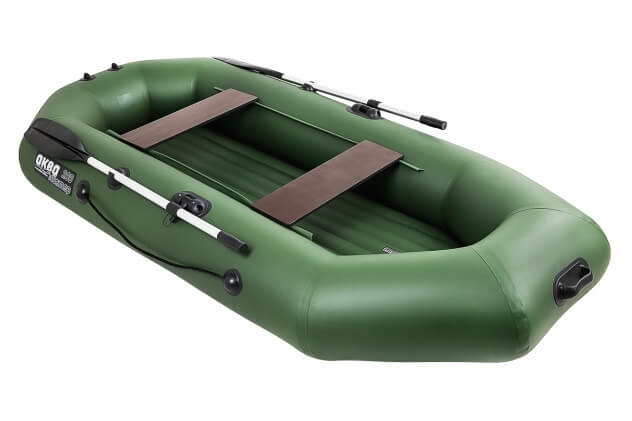 Аква-мастер 280 НД - надувное дно, зеленый (Надувная Лодка ПВХ) - вид 2 миниатюра