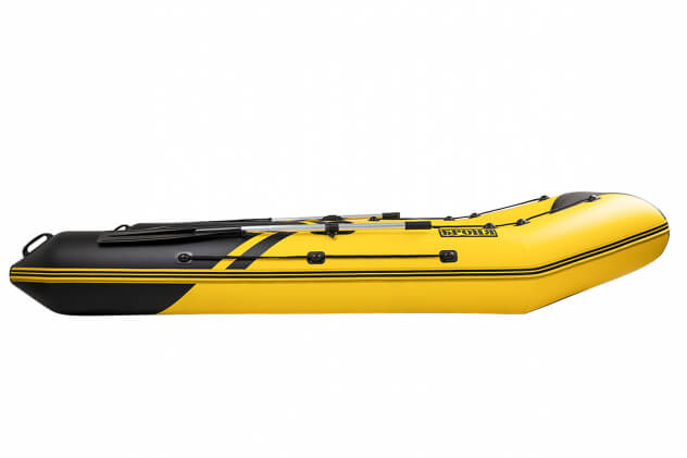 Броня-320 СК слань+киль желтый-черный (Лодка ПВХ под мотор с усилением) - вид 8 миниатюра