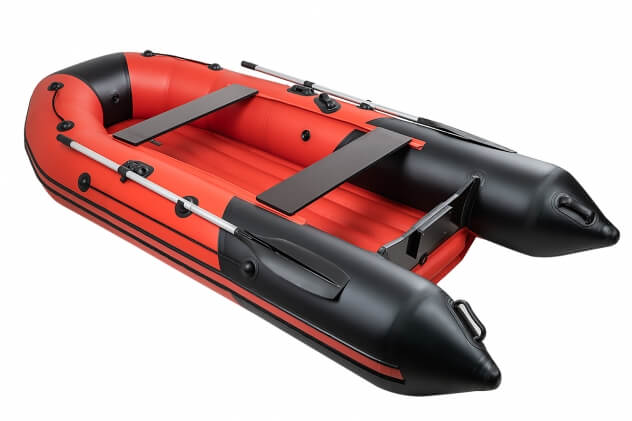 Таймень NX 3200 НДНД (лодка ПВХ под мотор) красный-черный