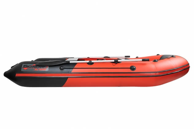Таймень NX 3200 НДНД (лодка ПВХ под мотор) красный-черный - вид 5 миниатюра