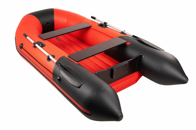 Таймень NX 2800 НДНД красный-черный + KAMISU T 5 BMS (комплект лодка + мотор) - вид 4 миниатюра