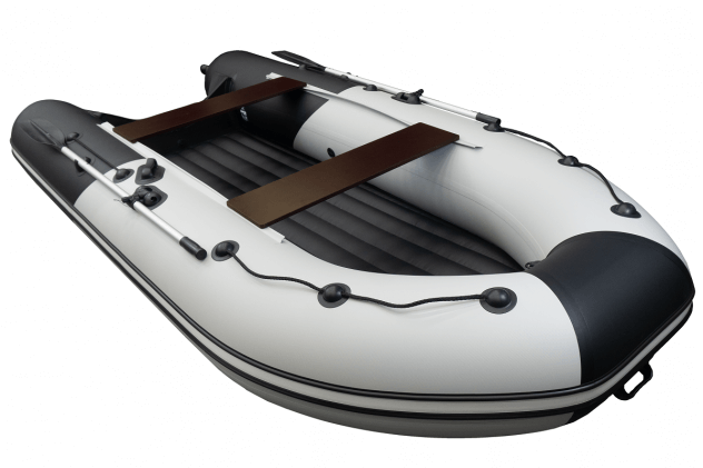 Ривьера-3600 НДНД Компакт серый-черный + KAMISU T 9.9 BMS (комплект лодка + мотор) - вид 5 миниатюра