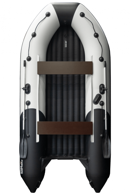 Ривьера-3600 НДНД Компакт серый-черный + KAMISU T 5 BMS (комплект лодка + мотор) - вид 10 миниатюра
