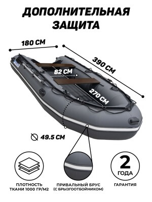 Апаче-3900 НДНД (лодка ПВХ под мотор НДНД) - вид 17 миниатюра