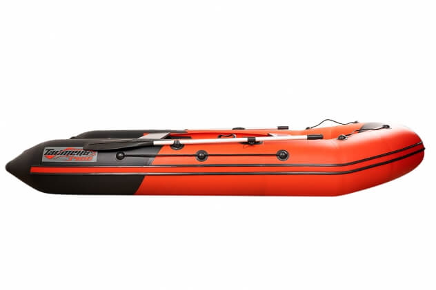 Таймень NX 3400 НДНД PRO красный-черный + BST 55 L (комплект лодка + электромотор) - вид 25 миниатюра