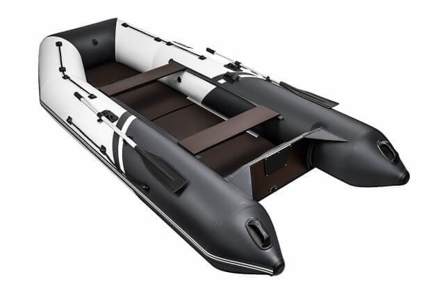 Броня-360 СК белый-черный + BST 55 L (комплект лодка + электромотор) - вид 6 миниатюра