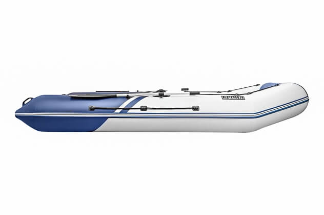 Броня-360 СК слань+киль белый-синий (Лодка ПВХ под мотор с усилением) - вид 8 миниатюра