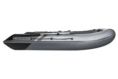 YACHTMAN-360 СК (Яхтман) серый-черный (лодка ПВХ под мотор с усилением) - вид 11 миниатюра