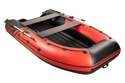 YACHTMAN-300 НДНД красный-черный + BST 40 L (комплект лодка + электромотор) - вид 5 миниатюра