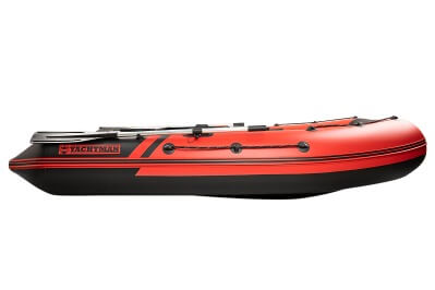 YACHTMAN-300 НДНД красный-черный + BST 40 L (комплект лодка + электромотор) - вид 13 миниатюра