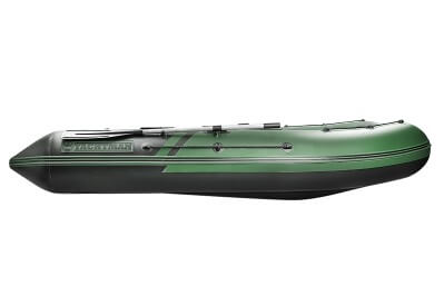 YACHTMAN-320 НДНД (Яхтман) зеленый-черный (лодка ПВХ нднд под мотор с усилением) - вид 6 миниатюра