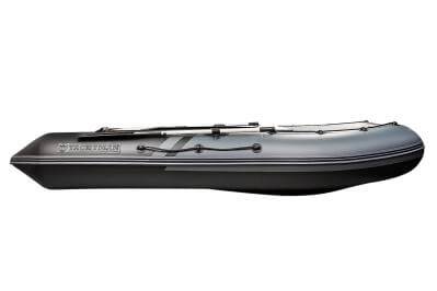 YACHTMAN-340 НДНД (Яхтман) серый-черный (лодка ПВХ нднд под мотор с усилением) - вид 6 миниатюра