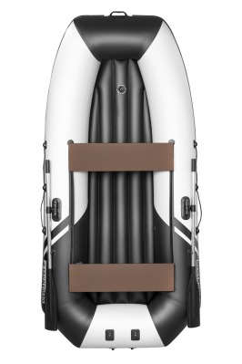 YACHTMAN-300 МНД НАДУВНОЕ ДНО (Яхтман) белый-черный (лодка ПВХ с усилением) - вид 12 миниатюра