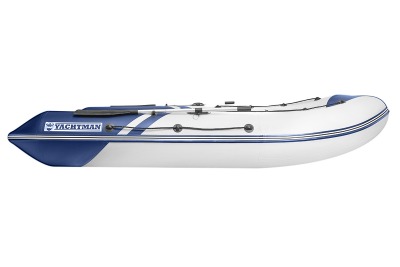 YACHTMAN-340 СК (Яхтман) белый-синий (лодка ПВХ под мотор с усилением) - вид 11 миниатюра