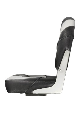 Кресло раскладное поворотное мягкое Люкс черный/серый - вид 3 миниатюра
