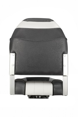 Кресло раскладное поворотное мягкое Люкс черный/серый - вид 5 миниатюра